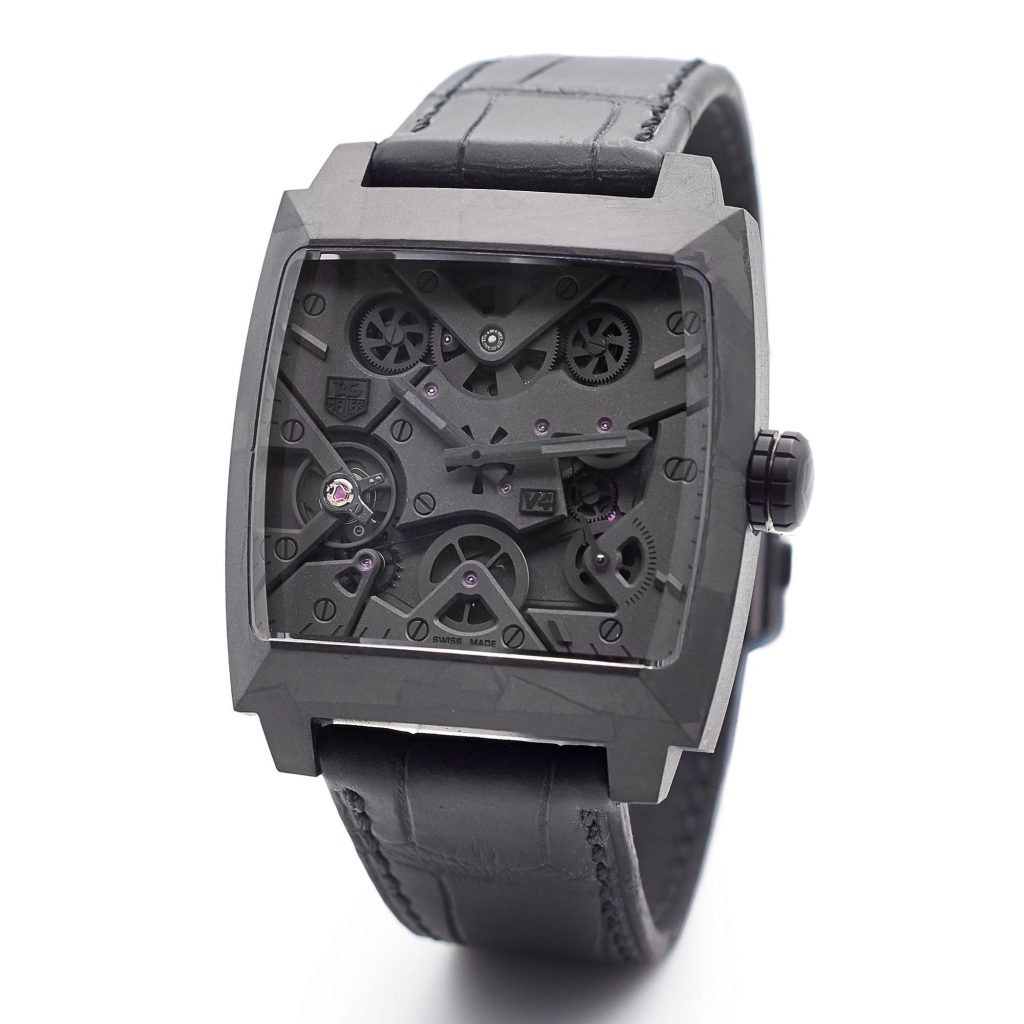 Tag Heuer Monaco V4 Phantom carbon-based composite case watch