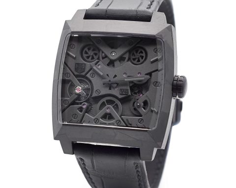Tag Heuer Monaco V4 Phantom carbon-based composite case watch