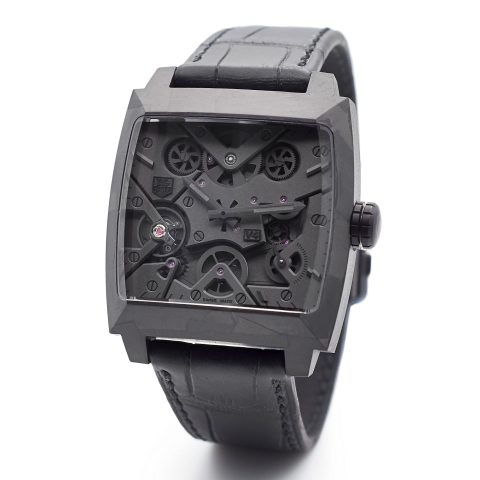 Tag Heuer Monaco V4 Phantom carbon-based composite case watch