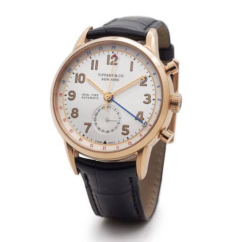 Tiffany CT60 Dual Time dual time zone calendar watch