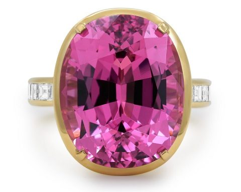 Tiffany Tiffany Blue Book Frame pink spinel ring