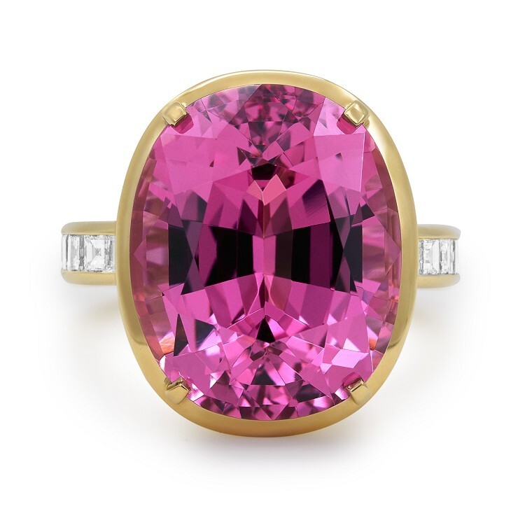 Tiffany Tiffany Blue Book Frame pink spinel ring