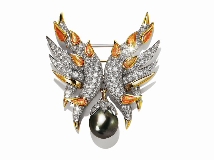 Tiffany Tiffany Blue Book Wings Brooch