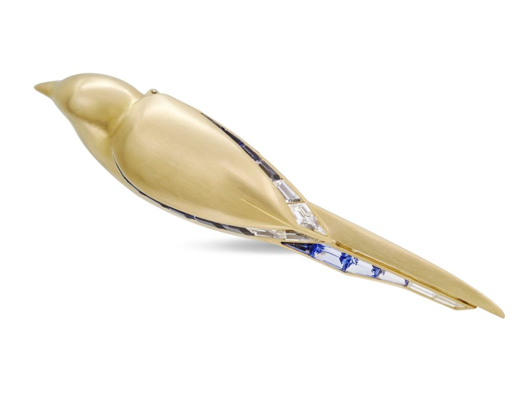 Tiffany Tiffany Blue Book bird brooch