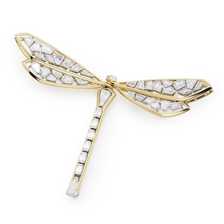 Tiffany Tiffany Blue Book dragonfly brooch