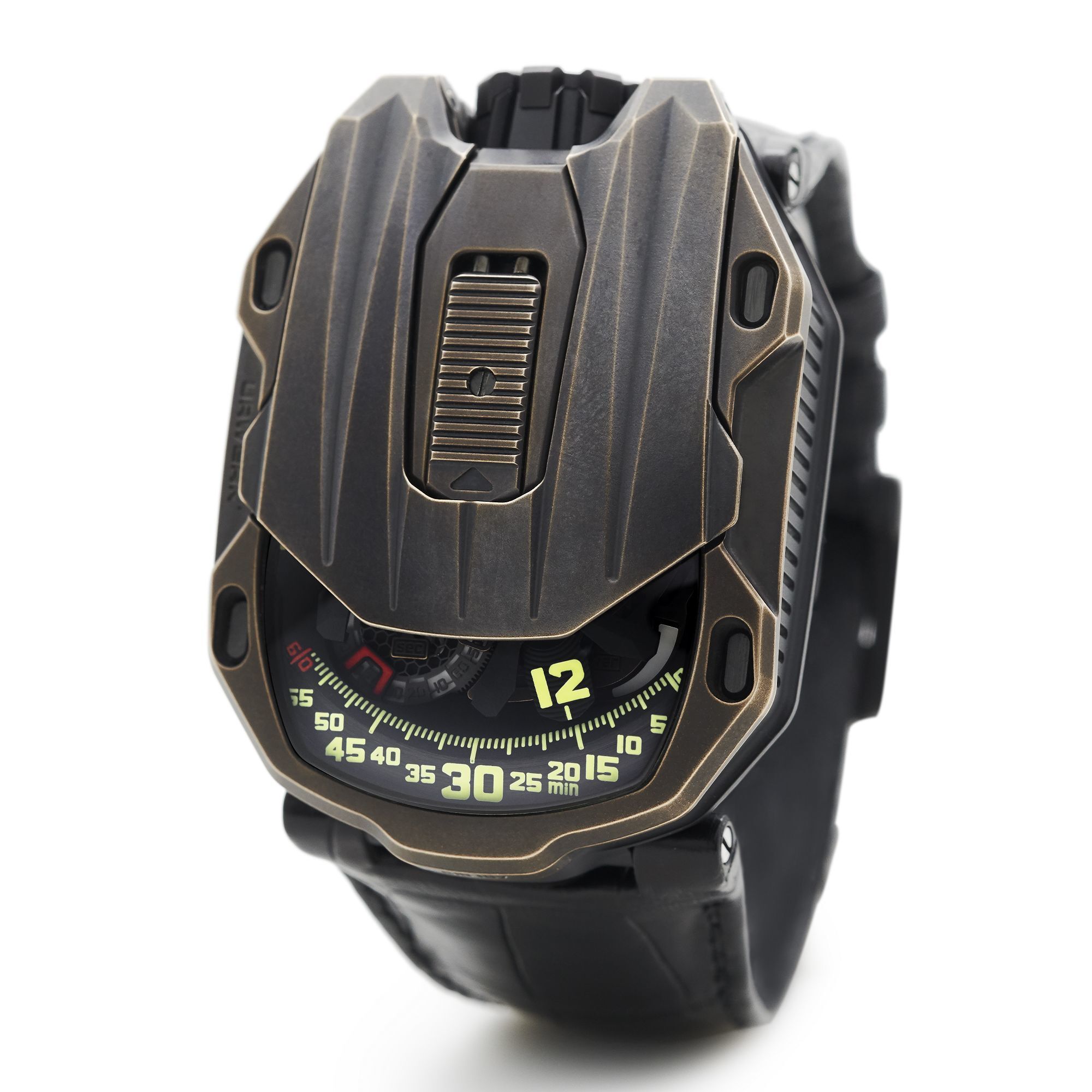Urwerk UR-105 CT Maverick Bronze Case unique satellite hour watch