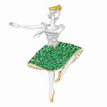 Van Cleef & Arpels Ballerina white gold brooch set