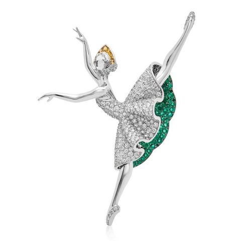 Van Cleef & Arpels Émeraude en majesté brooch