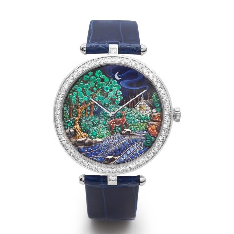 Van Cleef & Arpels Lady Arpels Peau d'Âne Forêt Enchantée Donkey Skin Princess Gem-Inlaid Watch