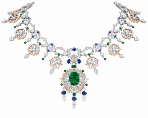 Van Cleef & Arpels Piazza divina emerald necklace