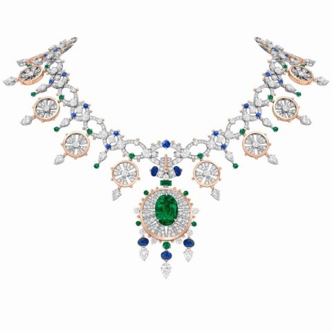Van Cleef & Arpels Piazza divina emerald necklace
