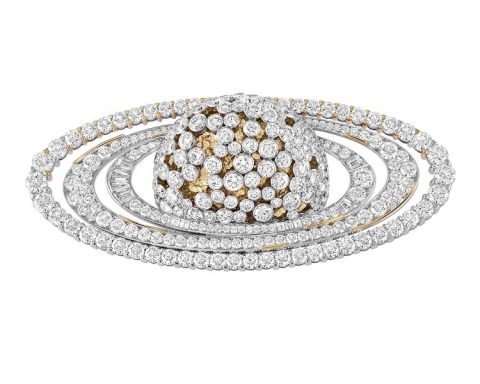 Van Cleef & Arpels Saturn diamond brooch