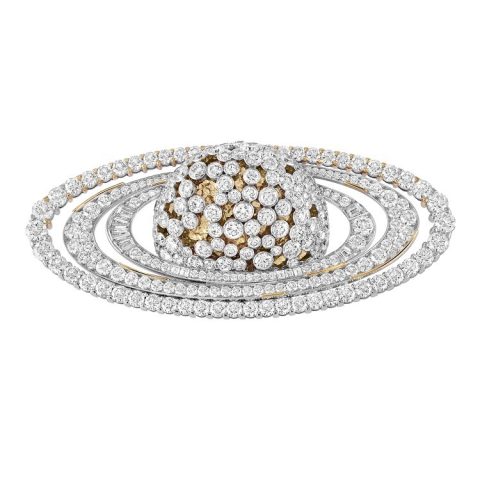 Van Cleef & Arpels Saturn diamond brooch