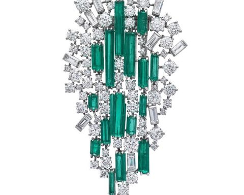 Van Cleef & Arpels Sneffel platinum brooch