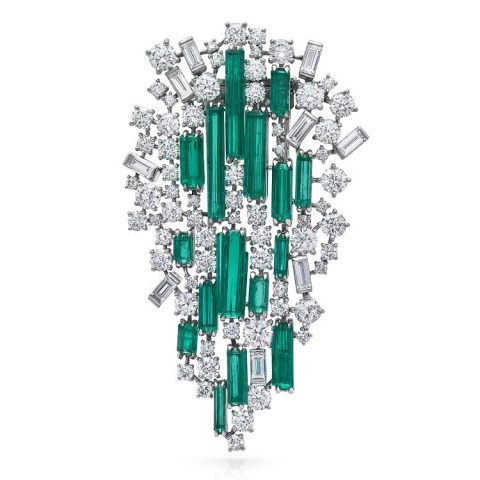 Van Cleef & Arpels Sneffel platinum brooch