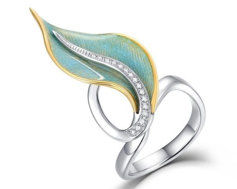 Victor Mayer Serenade guilloché enamel jewelry