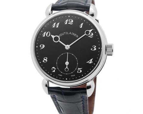 Voutilainen 28E black enamel dial watch