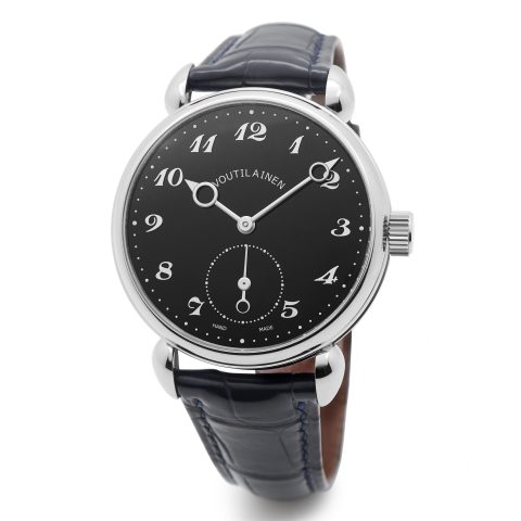 Voutilainen 28E black enamel dial watch