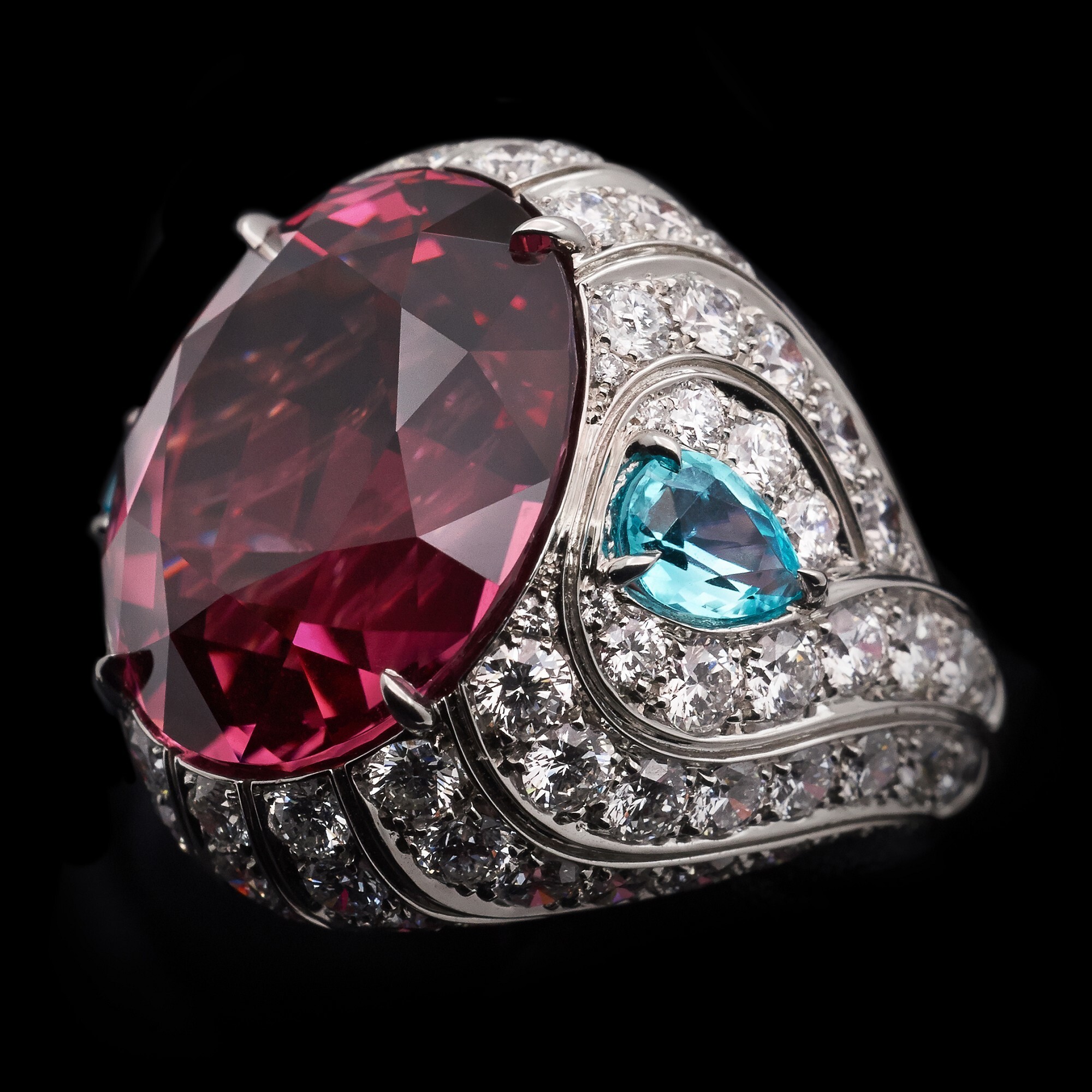 Tiffany Blue Book 'The Art of Transformation' Wave Ring, a high jewelry masterpiece