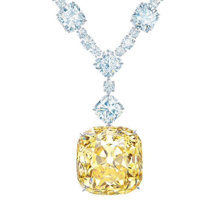 The Tiffany Diamond Cushion Yellow Diamond