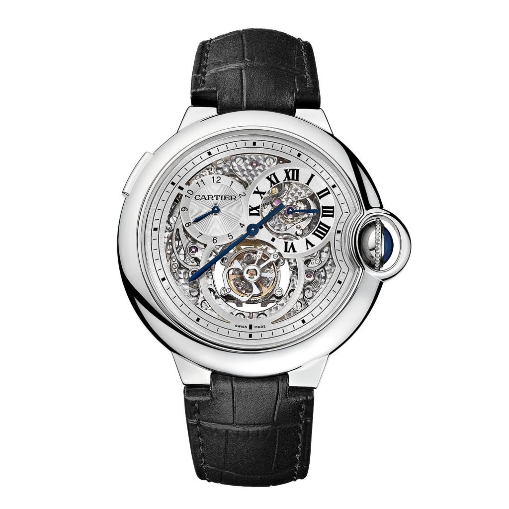 Ballon Bleu de Cartier Dual Time Zone Double Jumping Hand Tourbillon Watch