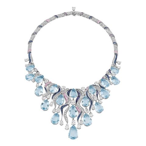 Bulgari aquamarine necklace
