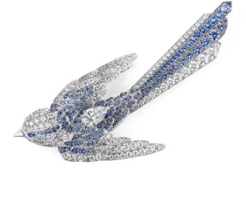 Chaumet Magnolia diamond tit brooch