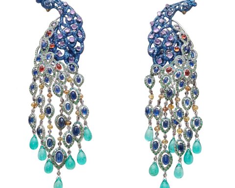 Chopard Animal World Peacock earrings