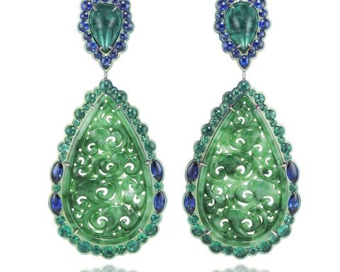 Chopard Silk Road jade earrings