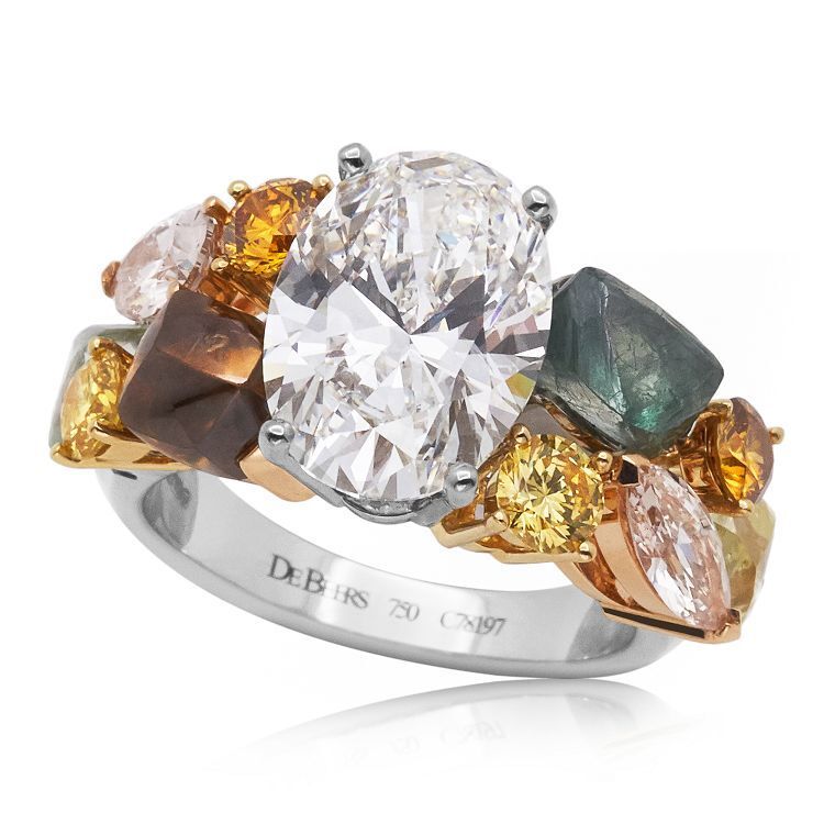 De Beers Soothing Lotus ring