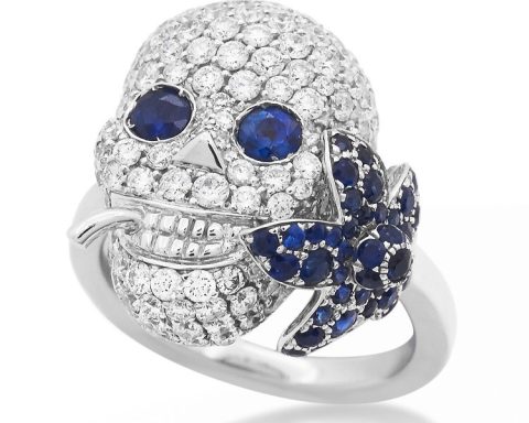 Gucci Gucci Flora Lily Skull Ring