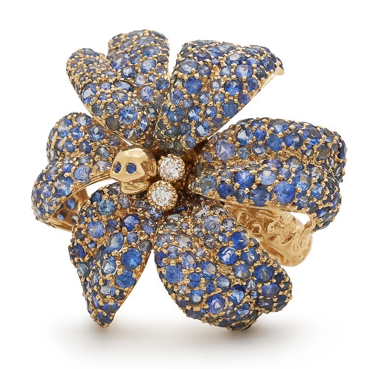 Gucci Gucci Flora sapphire ring