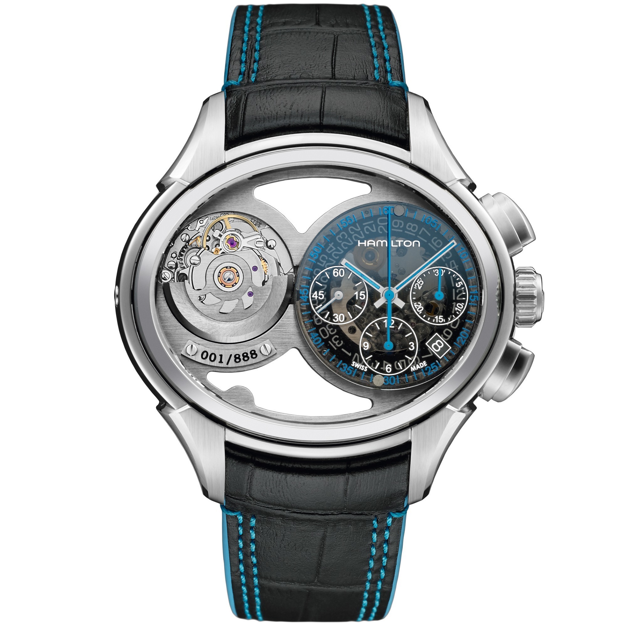 Hamilton Jazzmaster Face 2 Face Dual-Dial Reversible Chronograph