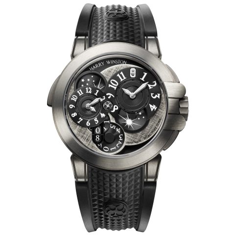 Harry Winston OCEAN Dual Time Monochrome Watch