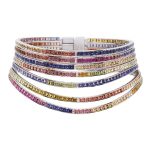 Hermès Feux du Ciel colored gemstone necklace
