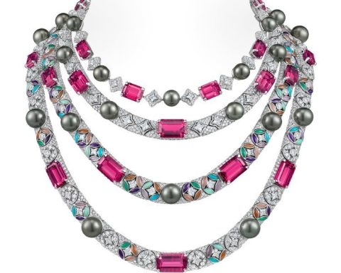 Louis Vuitton Florescence flower tourmaline necklace
