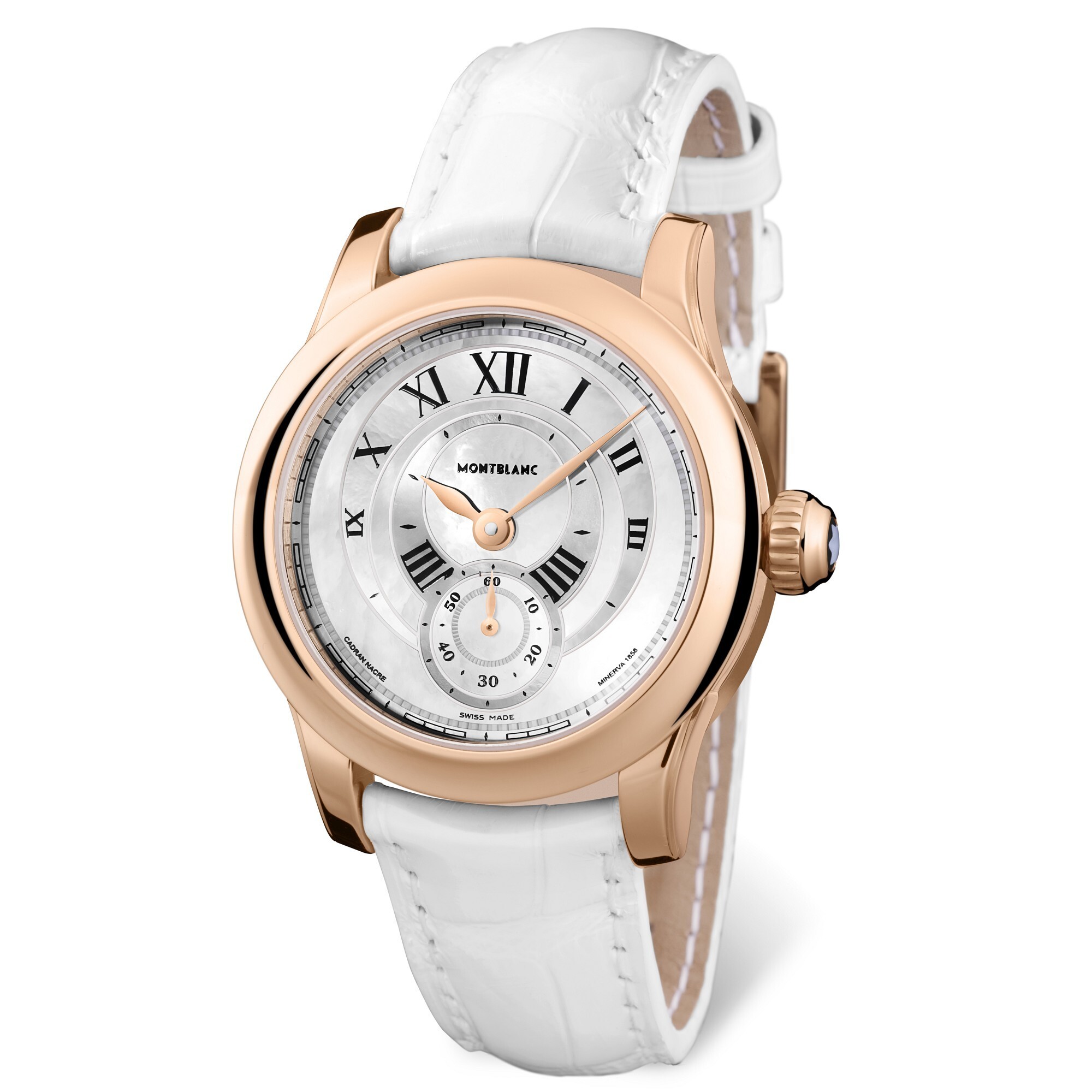 Montblanc Villeret 1858 Ladies Watch Rose Gold Small Seconds