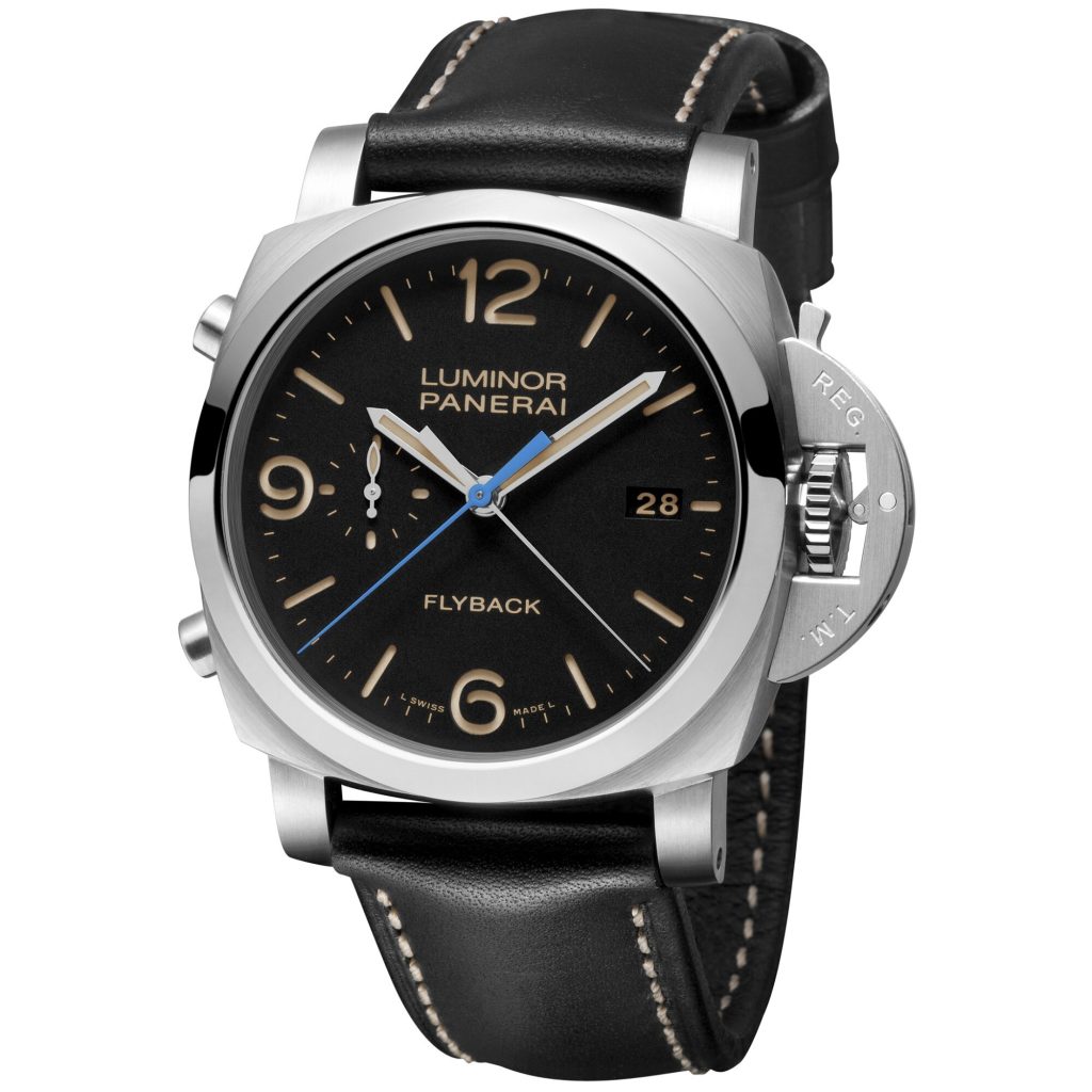Panerai Luminor 1950 three-day power reserve flyback chronograph watch