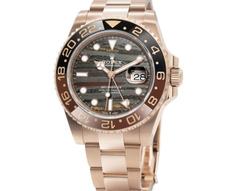 Rolex GMT-Master II iron tiger eye stone dial dual time watch