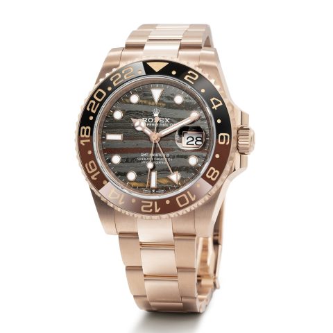 Rolex GMT-Master II iron tiger eye stone dial dual time watch