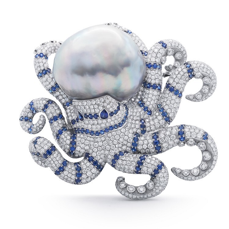 Tiffany & Co. Tiffany Blue Book Octopus Brooch
