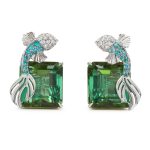 Tiffany & Co. Tiffany Blue Book goldfish earrings