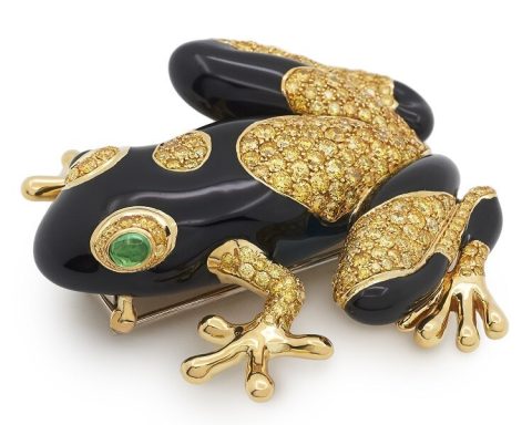 Tiffany & Co. Tiffany Blue Book tree frog brooch