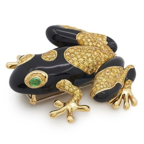 Tiffany & Co. Tiffany Blue Book tree frog brooch