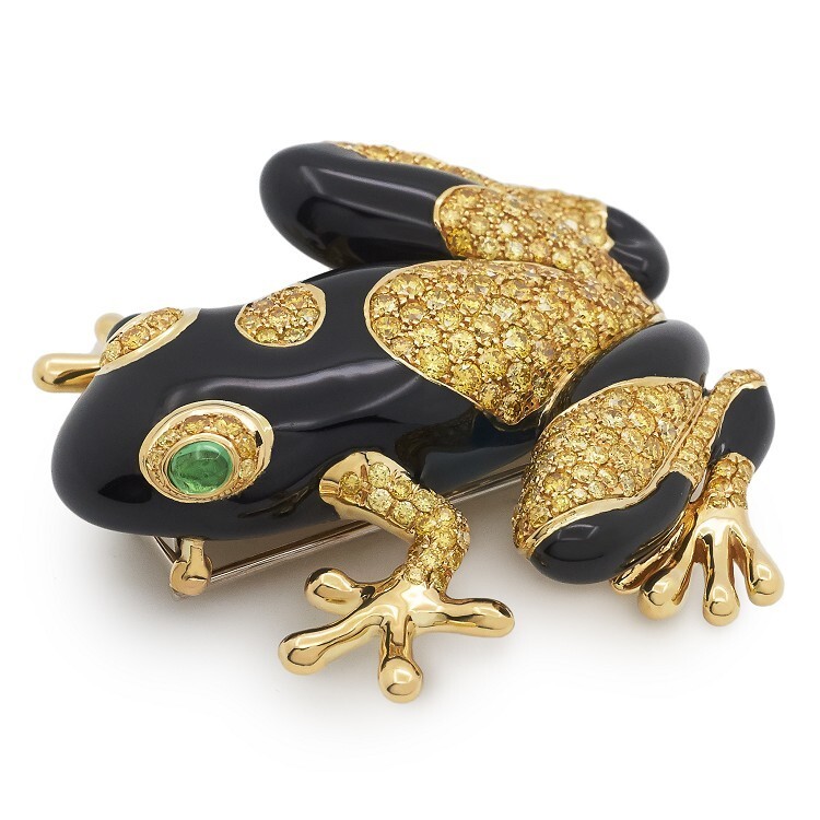 Tiffany & Co. Tiffany Blue Book tree frog brooch