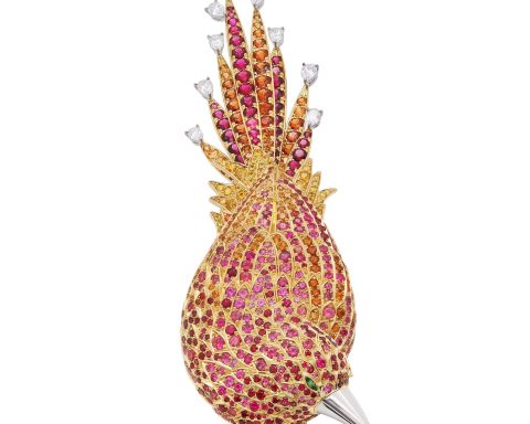 Tiffany Tiffany Blue Book Feathered Cloak Brooch