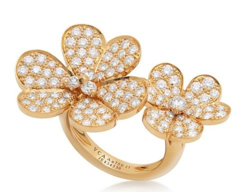 Van Cleef & Arpels Frivole rings and earrings