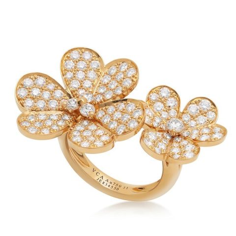 Van Cleef & Arpels Frivole rings and earrings