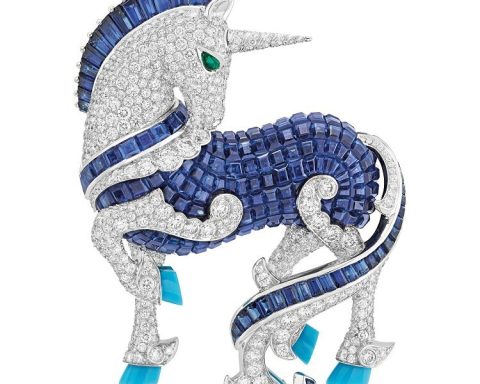 Van Cleef & Arpels L'Arche de Noé series Licorne unicorn brooch