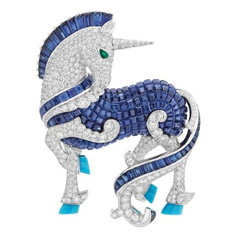 Van Cleef & Arpels L'Arche de Noé series Licorne unicorn brooch